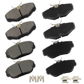 cciyu D601 & D610 Front Metal Rear Ceramic Disc Brake Pads Kit For Ford For Taurus 1994-2000,For Lincoln For Continental 1993-1994,For Mercury For Sable 1994-2000