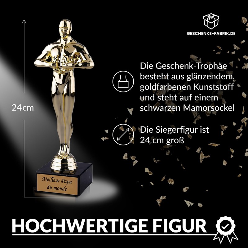 Trophy/gift The best dad of the World – Viktor Trophy