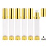 6Pcs 1oz 30ml Clear Airless Pump Bottles with Funnel, Refillable