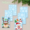 145Pcs Double Sided Static Christmas Window Stickers Reusable Cute Christmas