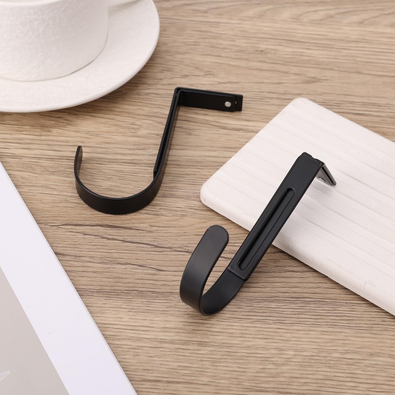 2pcs Over Door Hook, Adjustable Cubicle Hooks Durable Iron Compartment