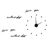 Innovative DIY Wall Clock Stylish Mirror Surface Sticker Clock Modern
