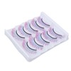 5pcs Colorful Eyelashes Dramatic Gradient Color False Eyelashes Fluffy 3D