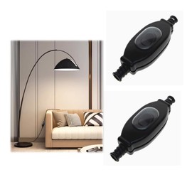 Cable Switch, 250 V, Cord Switch, Pack of 2, IP65 Waterproof Inline Cable Switch, Waterproof Inline Cable Switch, ON-Off Cable Lamp Rocker Switch, Device Switch, Lamp Cable Switch