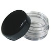 Gereric 3 Gram Black Plastic Empty Cosmetic Storage Containers Trave