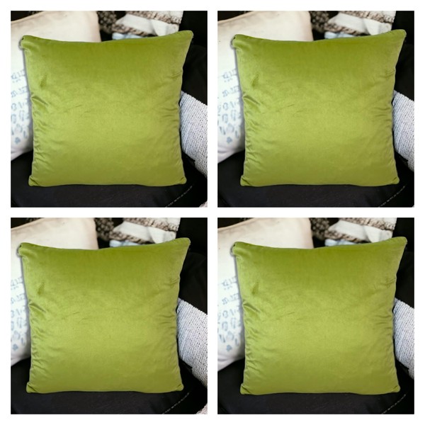 Seechoo Set of 4 - Velvet Cushion Covers Extra Soft