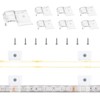 TENDIST 60 Pack Transparent Strip Light Clips Outdoor, Strong Clip