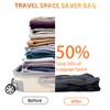Large Travel Vacuum Storage Bag with Wireless Pump, 44L Compression