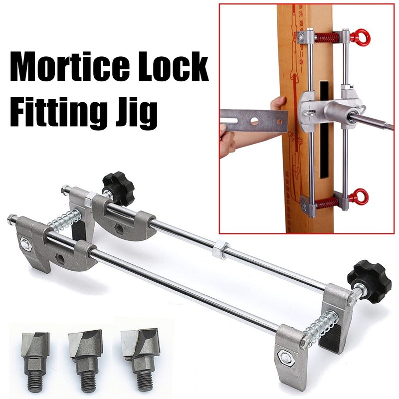 Door Lock Mortiser Kit, Wooden Door Lock Fitting Jig Maintenance