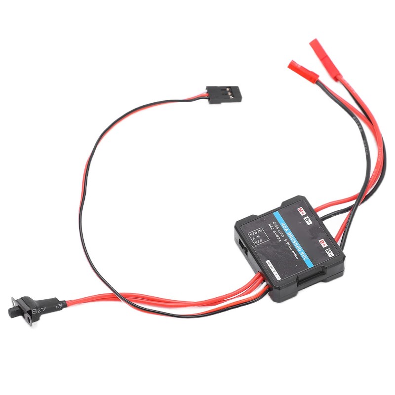 Electronic Speed Controller, Waterproof 40A RC Brushed ESC with Three