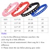 Yiwong Single Row Rhinestone Pet Collar, PU Leather Dog Collar,