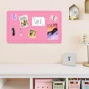 Vuzvuv Pink 28"x16" Large Cork Board with 50 Push Pins