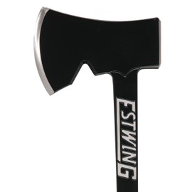 Estwing Camper's Axe - 14" Hatchet with Forged Steel Construction & Shock Reduction Grip - EB-25A,Black
