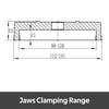 BMWOOD CK-4.5"-WJ Wide Jaws for 4.5" Series Chuck for Woodturning