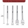Regiis Tech 4 pcs SDS MAX 11 inch Chisel Set,