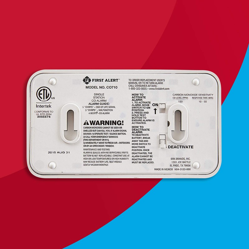 First Alert CO710 Carbon Monoxide Detector with 10-Year Battery and