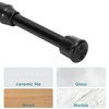 Tissting Black Curtain Rods for Windows, 1.3 cm/0.5 in Diameter,