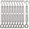 Turnbuckle Lsqurel 10PCS 304 Stainless Steel Turnbuckle Hook and Eye