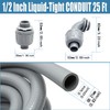 QSHFTO 1/2 Inch Liquid-Tight Conduit and Connector Kit - 25