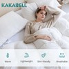 KAKABELL Pinch Pleat Goose Down Feathers Comforter Cal King Size