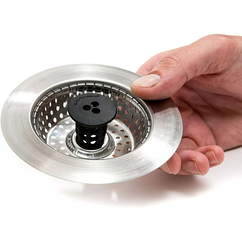 Kitchen SinkShroom Revolutionary Clog-Free Sink Strainer Basket with Stopper