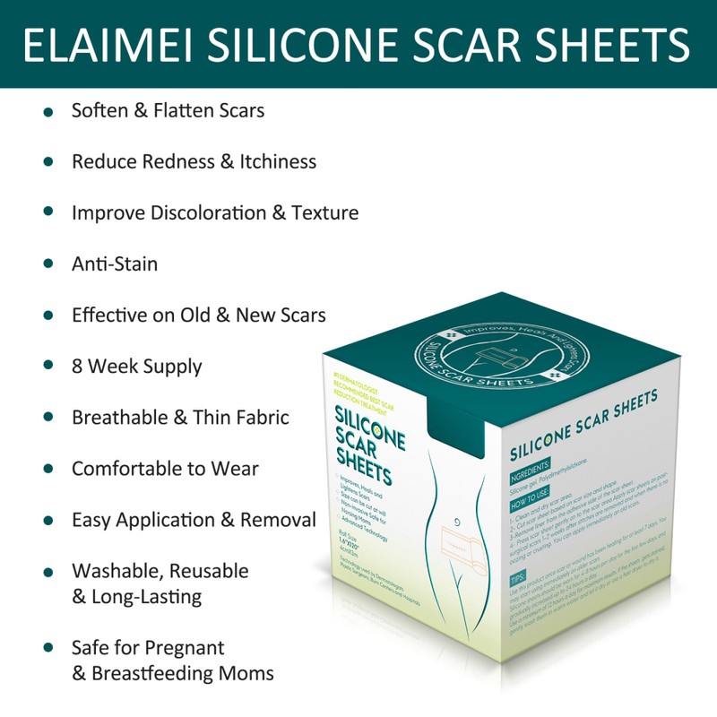 3 Meters Silicone Scar Stickers to Reduce Itching and Redness