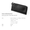 Rename Long Wallet, Genuine Leather, L-Shaped Zipper, gray (dark gray)