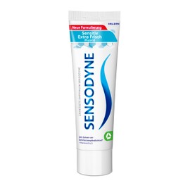 Sensodyne Sensitive Extra Fresh Toothpaste, 75 ml, Daily Toothpaste to Protect Against Caries, for Pain-Sensitive Teeth