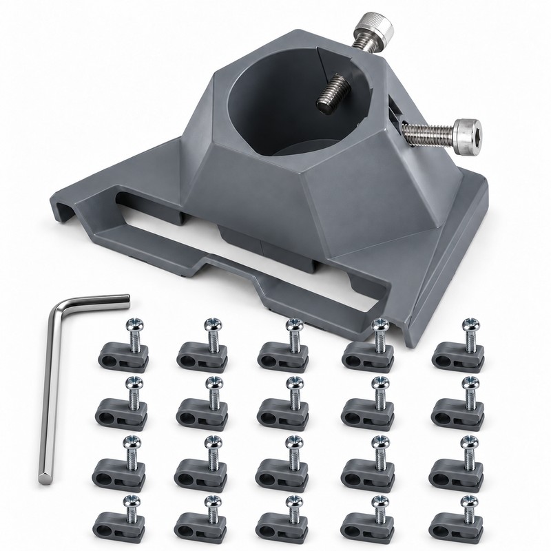 Starlink Gen 3 Mount Pipe Adapter with 20pcs Clips –