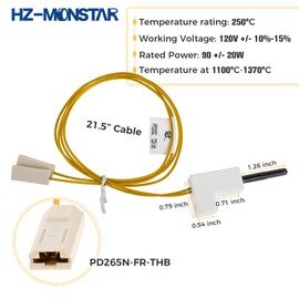 HZ-MONSTAR PP200 HA1000 Hot Surface Igniter, PP200SC 120v Heavy Duty Ingiter Replacement for Reddy Heater Master Heaters ProCom Heaters PP200 PP200SC HA1000 102548