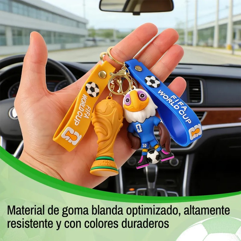 8pc 2026 Llaveros De La Mascota De Fútbol De La