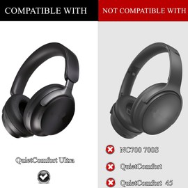 YunYiYi Headband Replacement Cover Compatible with Bose QuietComfort Ultra Wireless Headphones QC Ultra Headband Easy Installation,Protein Leather Parts (White)