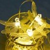 Dragonfly String Lights for Patio, Twinkle Fairy Lights for Indoor