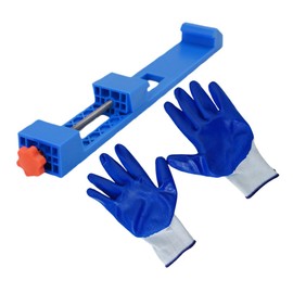 CHILDWEET 1 Set Adjustable Circular Saw Cutting Machine Base Guide with Gloves Precision Rail for DIY Woodworking and Milling Tasks Stable Support Accurate Cutting for Heavy Duty Projects