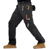 IGOLUMON Men's Stretch Tactical Pants, Breathable Ripstop Cargo Work Pants