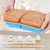 Silicone Freezer Tray for Soup Ice Cubes: 2-Cup Freezing Tray