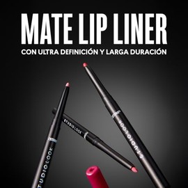 Cyzone Mate Lip Liner Studio Look – Delineador de Labios Mate de Alta Precisión, Color Intenso y Textura Cremosa de Larga Duración (Pink Nude)