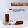SYBL 12Pcs Empty Amber Plastic Fine Mist Sprayers Spray Bottle