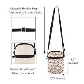 CMNIM Giraffe Crossbody Bag Giraffes Gifts for Women Animal Lover Gift Funny Messenger Bag Giraffe Lover Gifts, 25120 Giraffes C