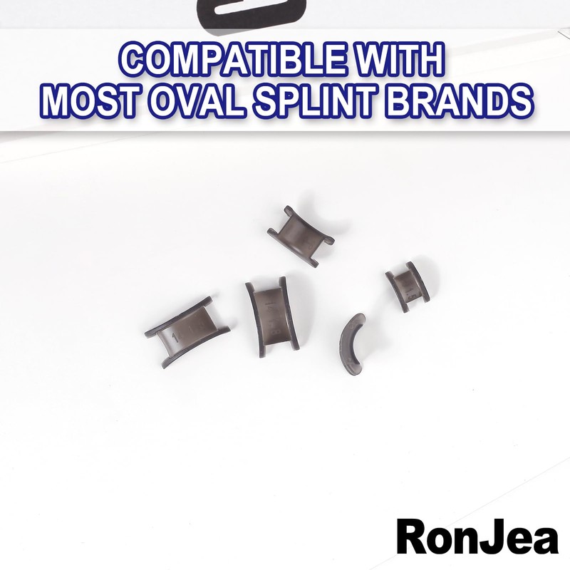RonJea 4Pcs Click-Lock Adjustment for Oval Finger Splint, 2 x