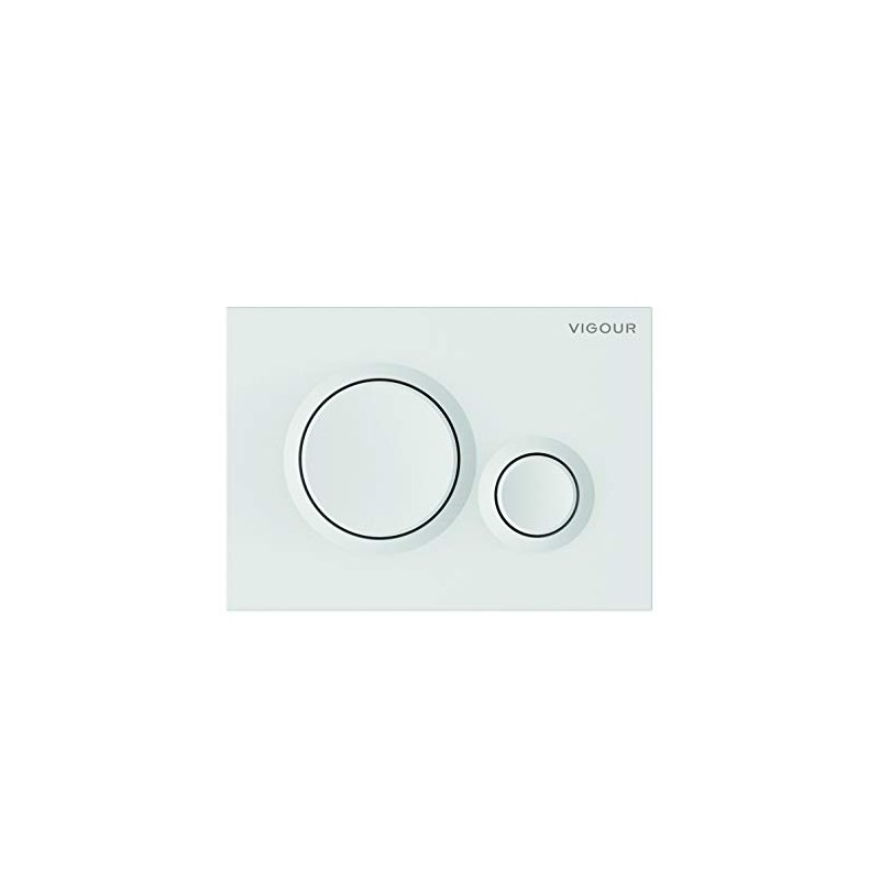 VIGOUR DON Actuator Plate White for 2 Flushing Technology V1DON
