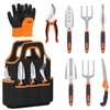 VKIZIKV Garden Tools Set, 9 Piece Aluminium Alloy Heavy Duty