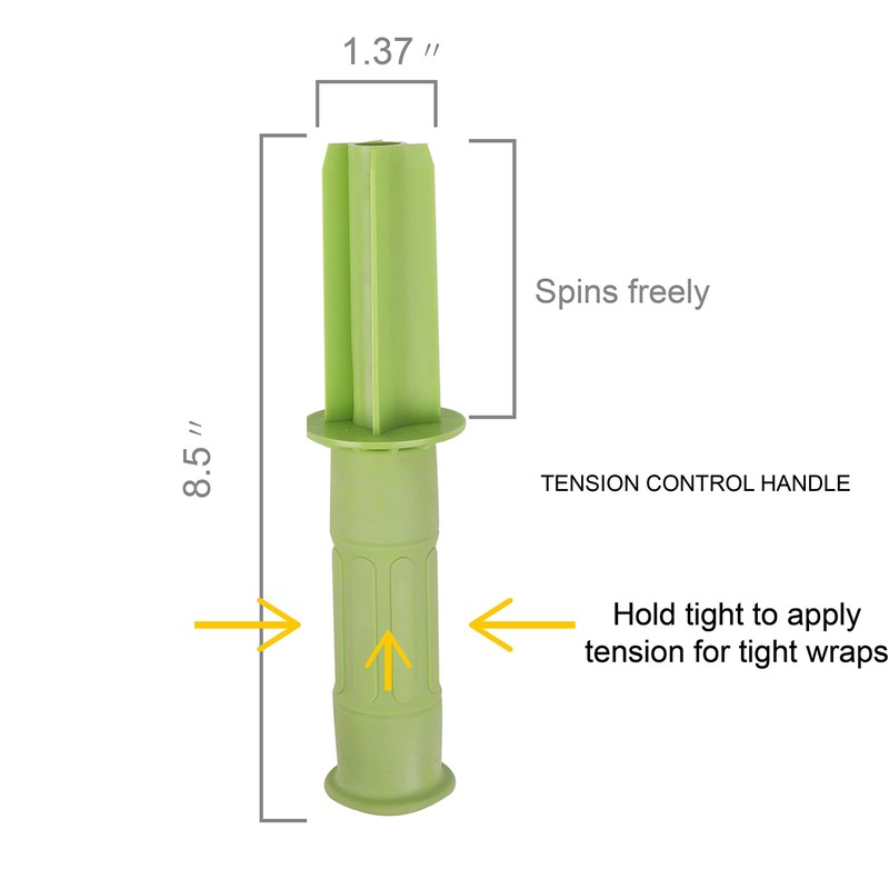 Hurricane 2 Pack Stretch Wrap Film with Plastic Handle, 80