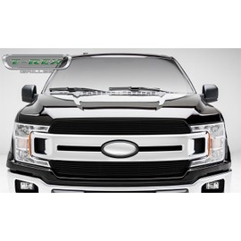 T-Rex Grilles 2018-2020 F-150 XLT, Lariat Billet Grille, Black, 2 Pc, Insert, Does Not Fit Vehicles with Camera - PN #20571B