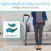 Vive Offset Walking Cane with Comfort-Foam Handle - for Women,