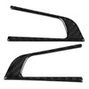 2pcs Steering Wheel Button Decorative Cover Trim Carbon Fiber Fit