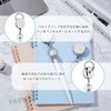 PAVIKE Pen Holder Neck Hanger, 2 Pieces, Retractable Pen Holder,