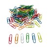 Pack of 100 Assorted Coloured 28mm Paper Clips in Hang