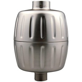 AquaBliss Heavy Duty Shower Filter – Latest Superior Advanced 30x Filtration - Universal Multi-Stage Shower Head Filter Reduces Chemicals, Chlorine & Odors - Brushed Nickel (SF500)