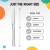 Exquisite Disposable Clear Plastic Knives 50 Pcs - Heavy Duty